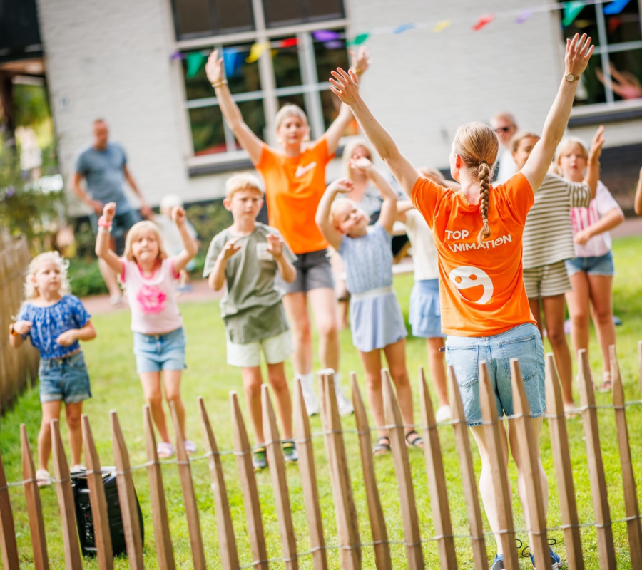 Dansen in de voortuin met Top animatie
